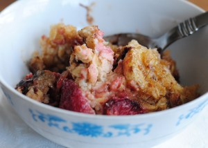 strawberry and cchip baked oatmeal