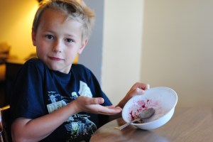 rhubarb strawberry blueberry crisp