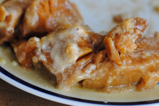 caramelized sweet potatoes