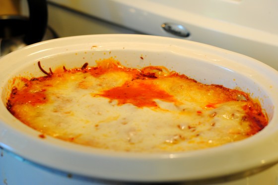 bubbling lasagna crock pot veggie lasagna