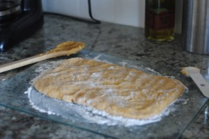 ready to cut pumpkin scones