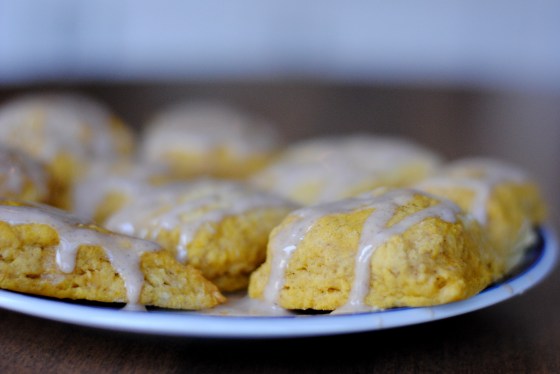 glazed scones pumpkin scones