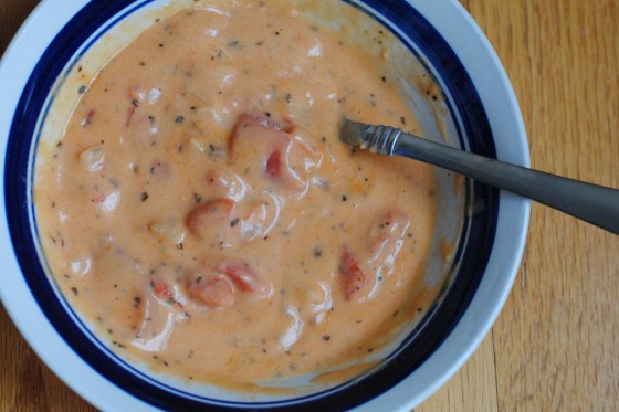 tomato basil parmesan soup
